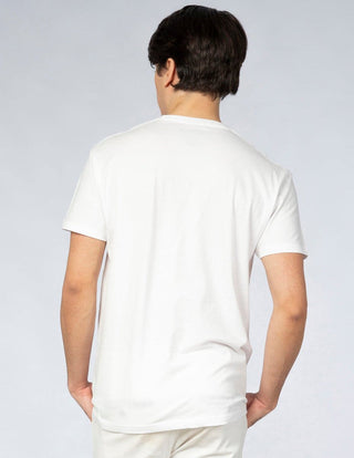 3 Pack Playera Hombre Cuello Redondo AIR Blanca