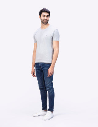 3 Pack Playera Hombre Cuello Redondo AIR Gris, Marino Y Blanco