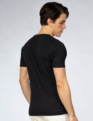 3 Pack Playera Hombre Cuello V Negro