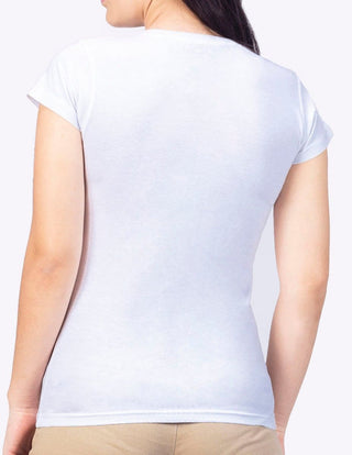 3 Pack Playera Mujer Cuello AIR V NECK Blanco
