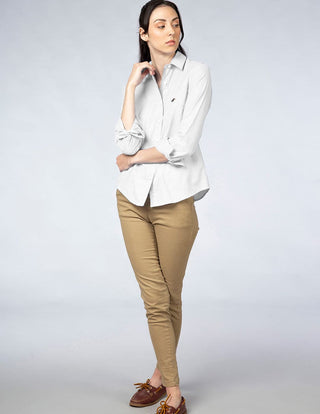Camisa Mujer Manga Larga OXFORD ORIGINAL Blanco
