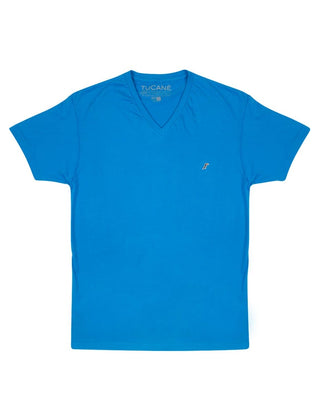 Playera Hombre Cuello en V AIR V NECK Agua