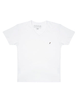 Playera Hombre Cuello en V AIR V NECK Blanco