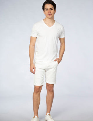 Playera Hombre Cuello en V AIR V NECK Blanco-PLAYERA-Tucanê