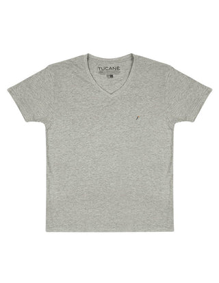 Playera Hombre Cuello en V AIR V NECK Gris