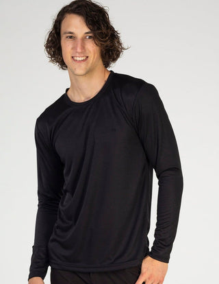 Playera Hombre Manga Larga AIR SPORT LONG Negro-PLAYERA-Tucanê