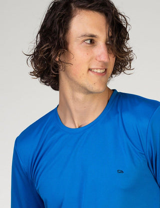 Tucane Playera Deportiva Sport Azul Rey Manga Larga Ejercicio Correr Deporte Gym Fit Fitness Slim Gimnasio Gym Ligera transpirable Entrenamiento Entrenar Casual