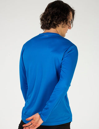 Tucane Playera Deportiva Sport Azul Rey Manga Larga Ejercicio Correr Deporte Gym Fit Fitness Slim Gimnasio Gym Ligera transpirable Entrenamiento Entrenar Casual