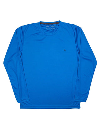 Tucane Playera Deportiva Sport Azul Rey Manga Larga Ejercicio Correr Deporte Gym Fit Fitness Slim Gimnasio Gym Ligera transpirable Entrenamiento Entrenar Casual