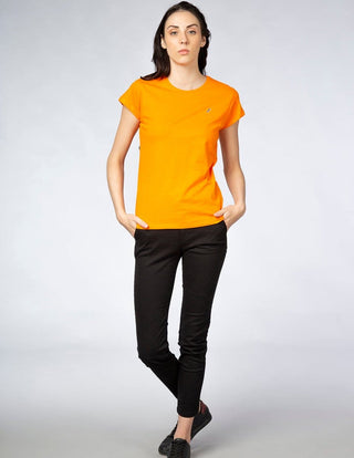 Playera Mujer Cuello Redondo AIR Naranja-PLAYERA-Tucanê