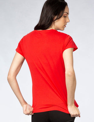 Playera Mujer Cuello Redondo AIR Rojo