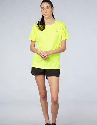 Playera Mujer Cuello Redondo SPORT AIR Amarillo-PLAYERA-Tucanê