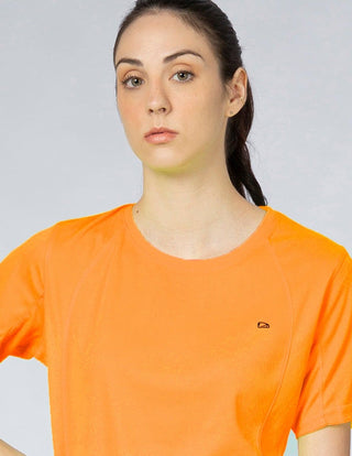 Playera Mujer Cuello Redondo SPORT AIR Naranja