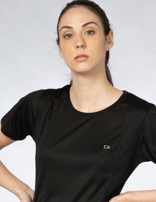 Playera Mujer Cuello Redondo SPORT AIR Negro