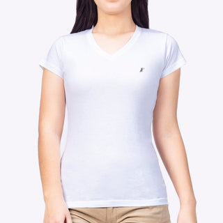 Playera Mujer Cuello V AIR V NECK Blanco-PLAYERA-Tucanê