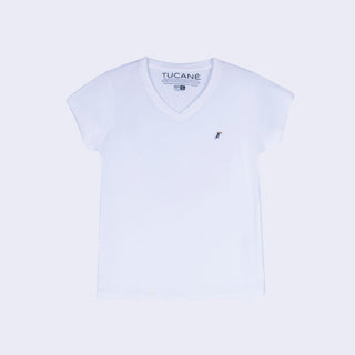 Playera Mujer Cuello V AIR V NECK Blanco
