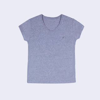 Playera Mujer Cuello V AIR V NECK Gris