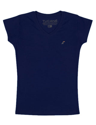 Playera Mujer Cuello V AIR V NECK Marino-PLAYERA-Tucanê