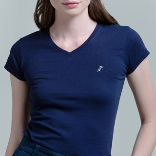 Playera Mujer Cuello V AIR V NECK Marino-PLAYERA-Tucanê