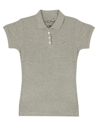 Playera Polo Mujer MAGIC ORIGINAL Gris-POLO-Tucanê