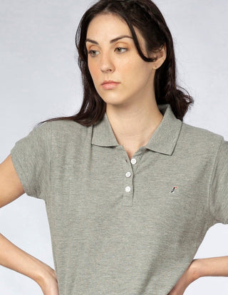 Playera Polo Mujer MAGIC ORIGINAL Gris-POLO-Tucanê