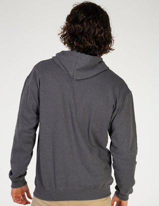 Tucane Sudadera Gorro Hoodie Cierre Casual Gris Jaspe Caballero Bolsillos Cangurera Bolso Fit Moda Slim Capucha Hombre