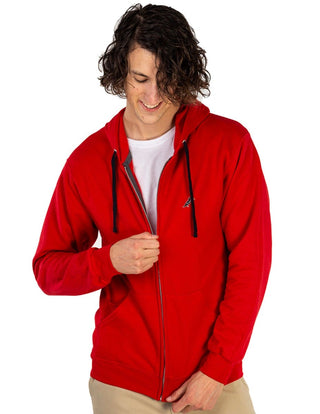 Sudadera con Cierre y Gorro ZIPPER HOODIE Rojo--Tucanê