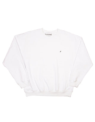 Tucane Sudadera Cuello Redondo Color Blanco Unisex Casual Comoda Moda Hombre Mujer Correr Deporte Gimnasio Gym