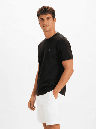Playera Hombre Cuello redondo AIR Negro