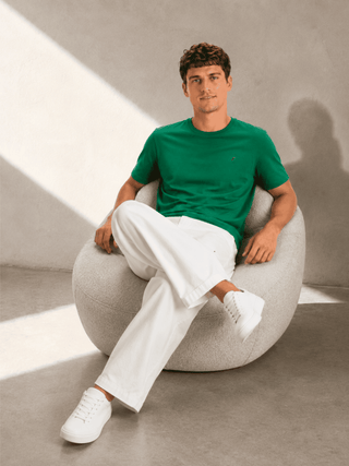 Playera Hombre Cuello redondo AIR Jade