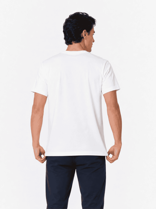 Playera Hombre Cuello redondo AIR Blanco