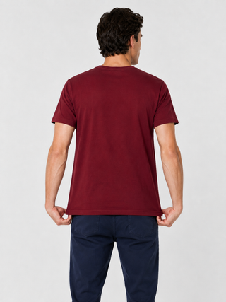 Playera Hombre Cuello redondo AIR Tinto