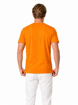 Playera Hombre Cuello redondo AIR Naranja