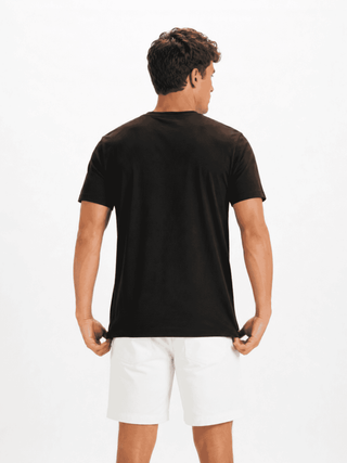 Playera Hombre Cuello redondo AIR Negro