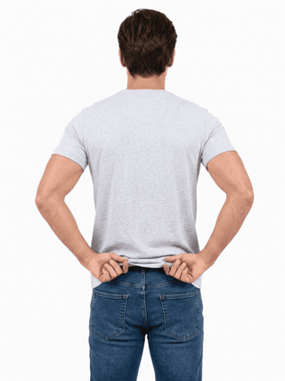 Playera Hombre Cuello redondo AIR Gris