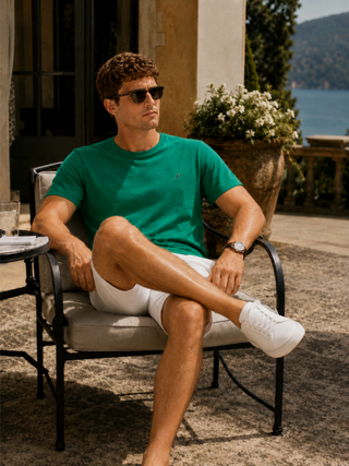 Playera Hombre Cuello redondo AIR Jade