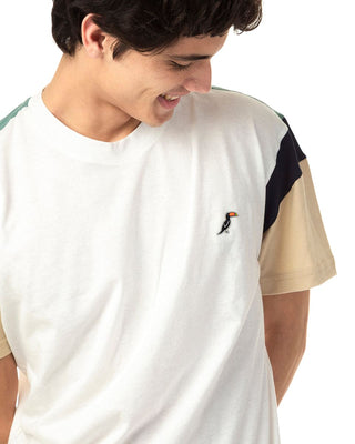 PLAYERA HOMBRE BLOQUES AIR COLORBLOCK 4.0 Hueso