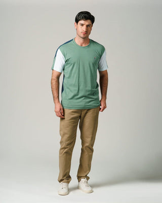 Playera Hombre Bloques AIR COLORBLOCK 3.0 Verde-PLAYERA-Tucanê