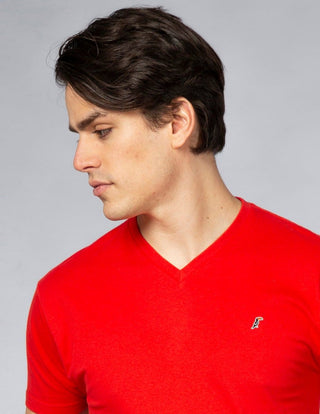 Playera Hombre Cuello en V AIR V NECK Rojo-PLAYERA-Tucanê
