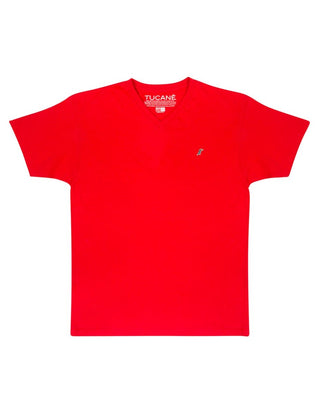 Playera Hombre Cuello en V AIR V NECK Rojo-PLAYERA-Tucanê