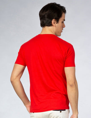 Playera Hombre Cuello en V AIR V NECK Rojo-PLAYERA-Tucanê