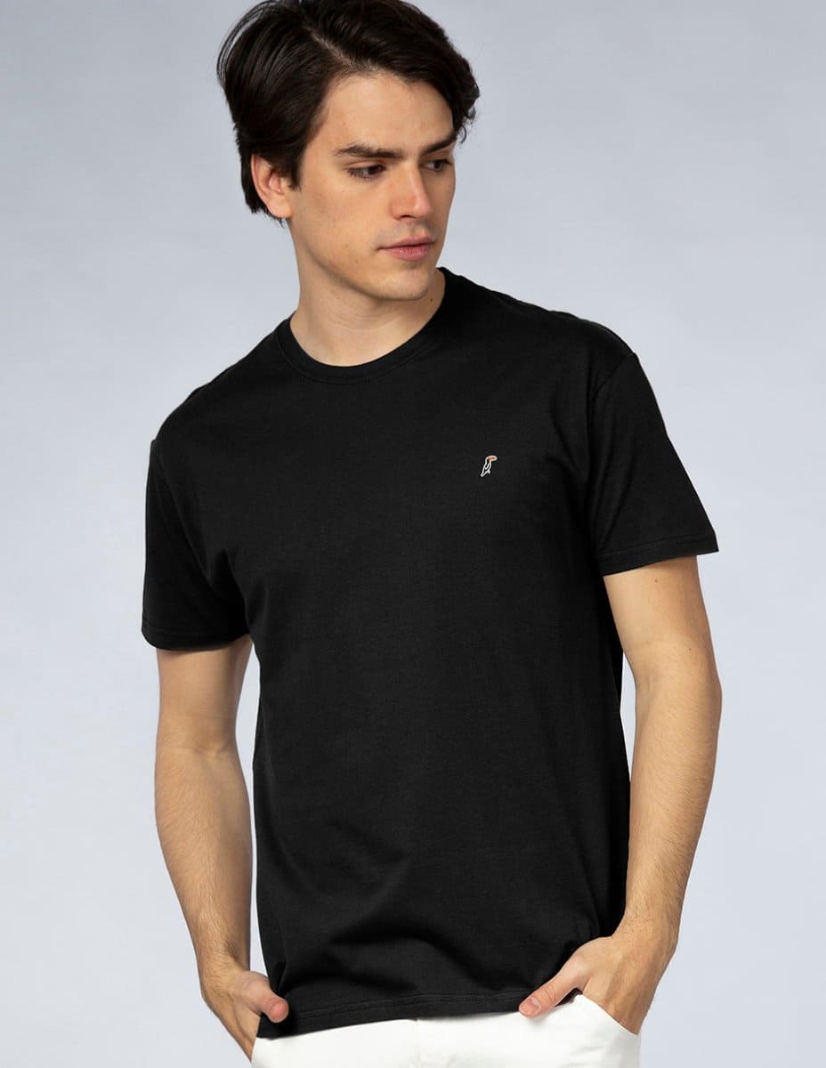 Playera Hombre Cuello redondo AIR Negro Tucanê