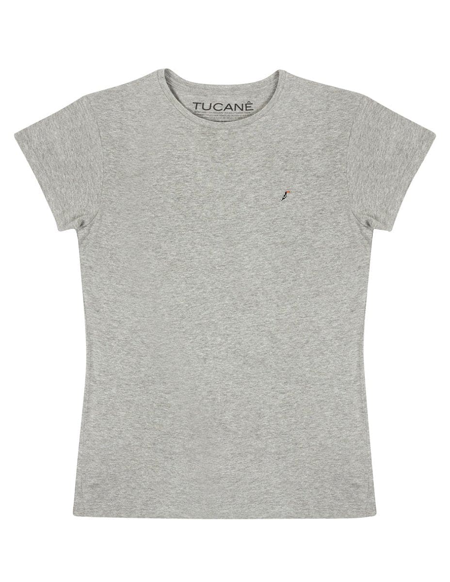 Playera Mujer Cuello Redondo AIR Gris Tucanê - Main Image