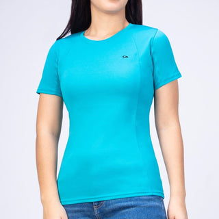 Playera Mujer Cuello Redondo SPORT AIR Turquesa-PLAYERA-Tucanê