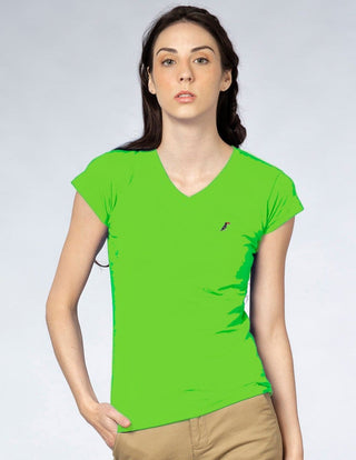 Playera Mujer Cuello V AIR V NECK Verde Limón-PLAYERA-Tucanê