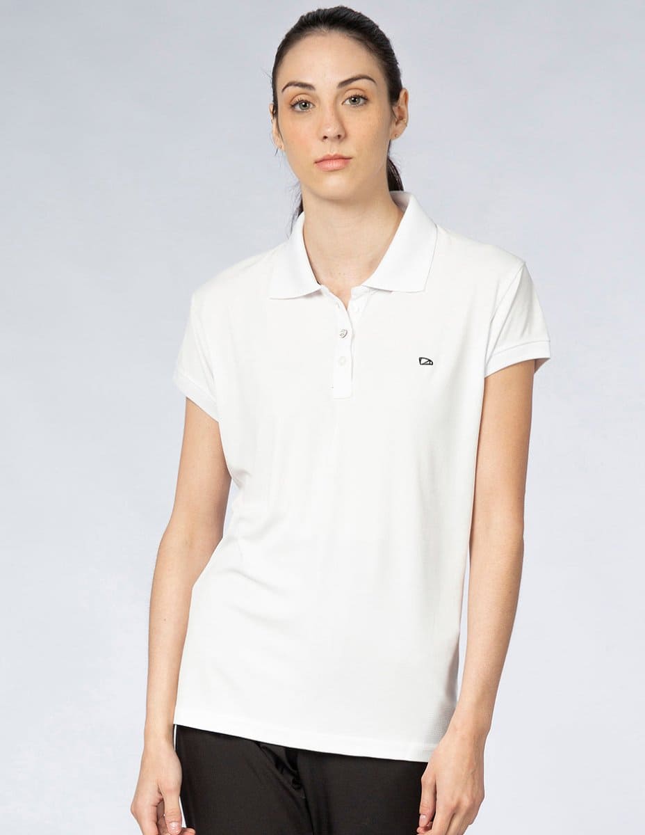 Playera Mujer SPORT POLO Blanco Tucanê