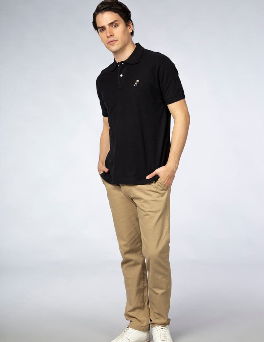 Outfit Playera Negra Hombre Ropa Polo Tucanê Ropa De Marca Hombre